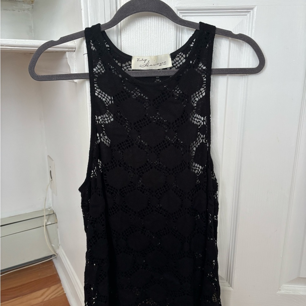 Vintage Havana Black Halter Top